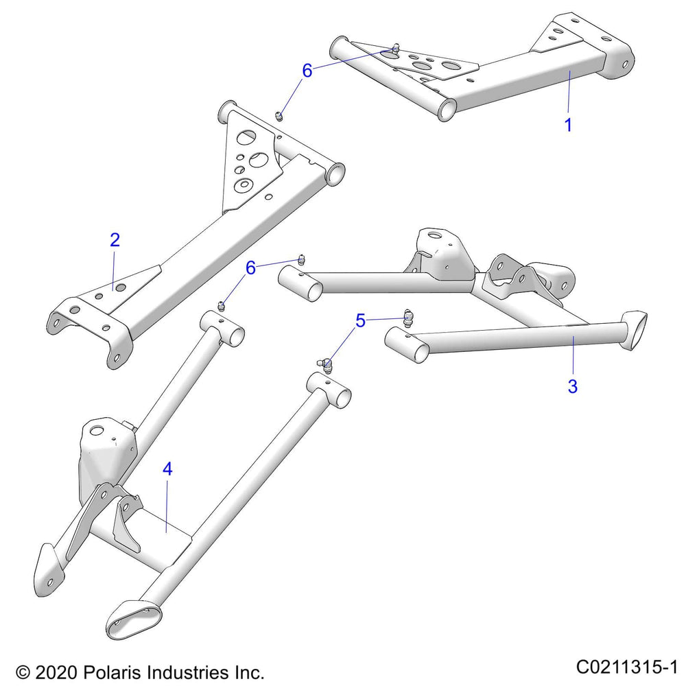 
                      
                        Polaris ATV Control Arm, Rear, Lower, Left, Matte Black, Genuine OEM Part 1019410-458, Qty 1
                      
                    