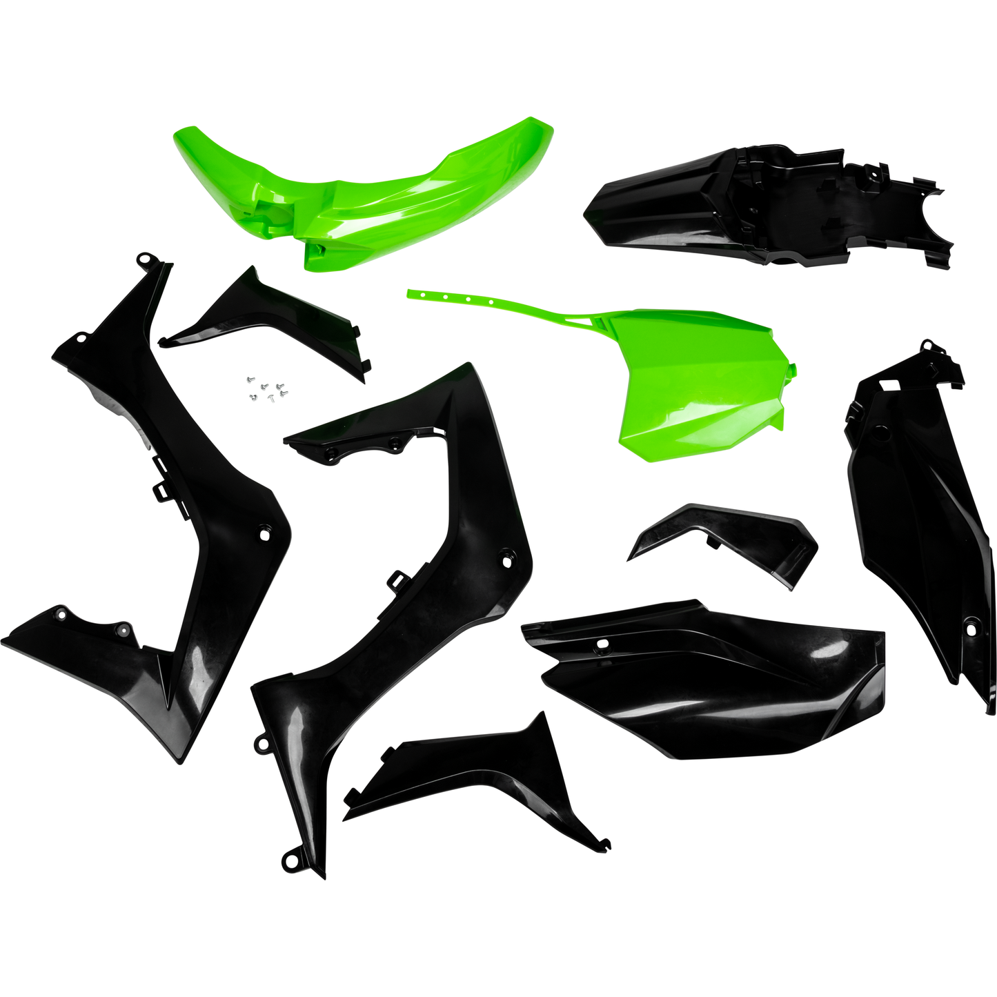 Full Plastic Kit Hon Green/Black