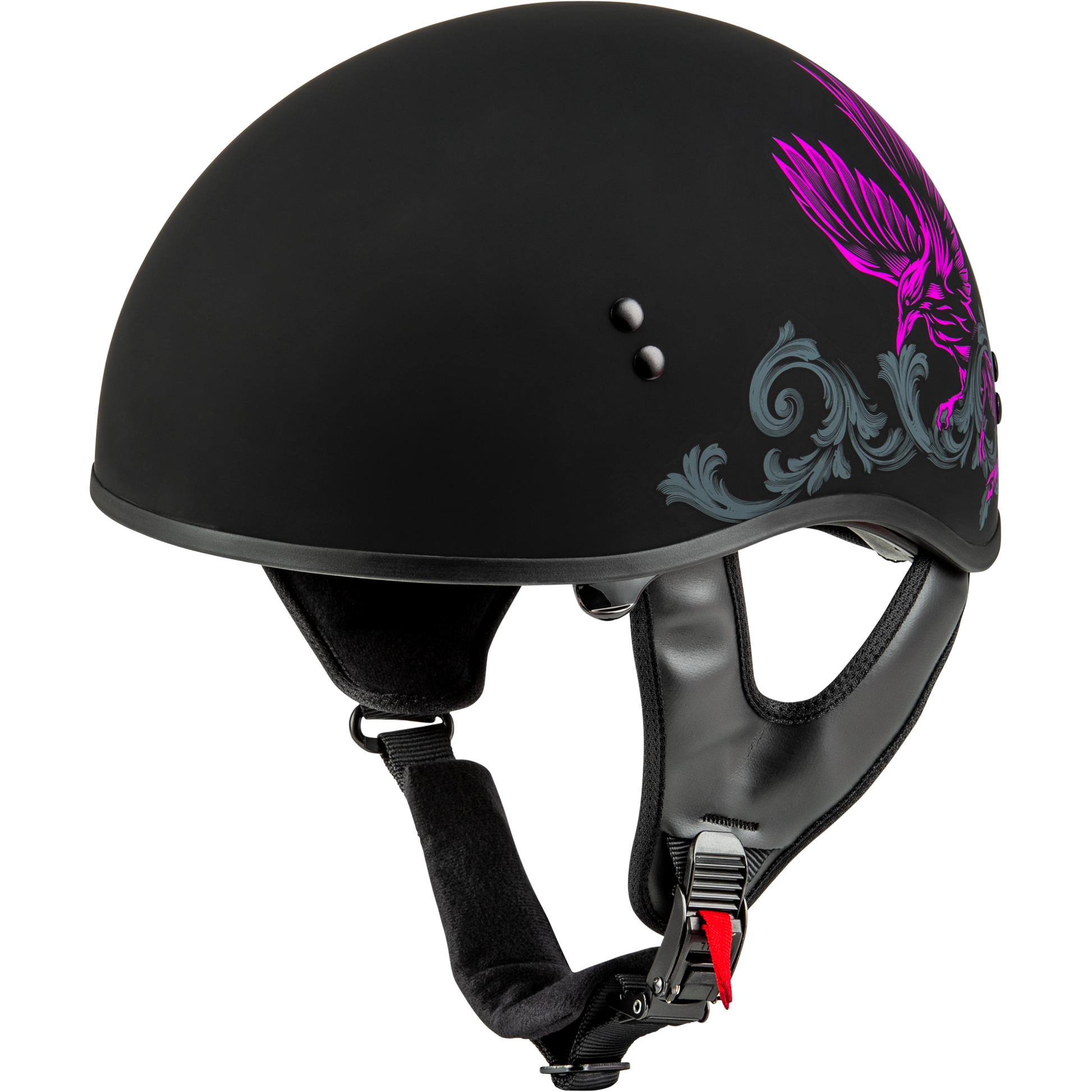 Hh 65 Corvus Helmet Matte Black/Purple/Grey Xs