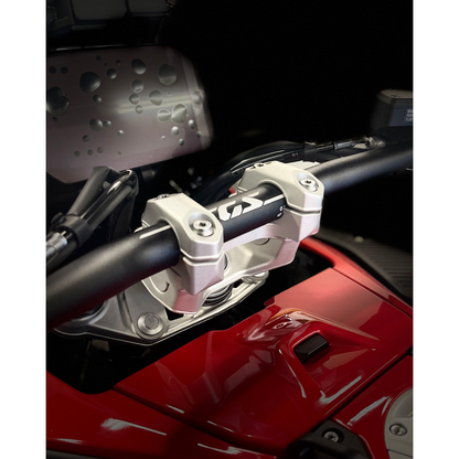 Handlebar Risers Tour Silver Bmw