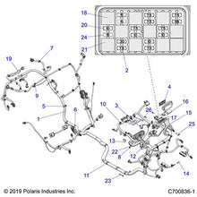 Polaris RZR Chassis Harness, LV, AUD, EVAP, [incl. 1-25], Genuine OEM Part 2415039, Qty 1