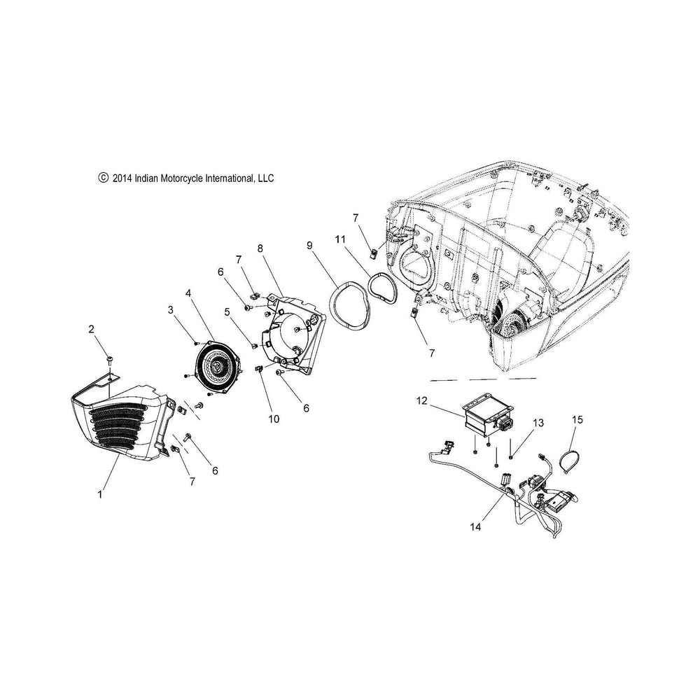 
                      
                        Indian Motorcycle Trunk Speaker Seal, Small, Genuine OEM Part 5522104, Qty 1
                      
                    