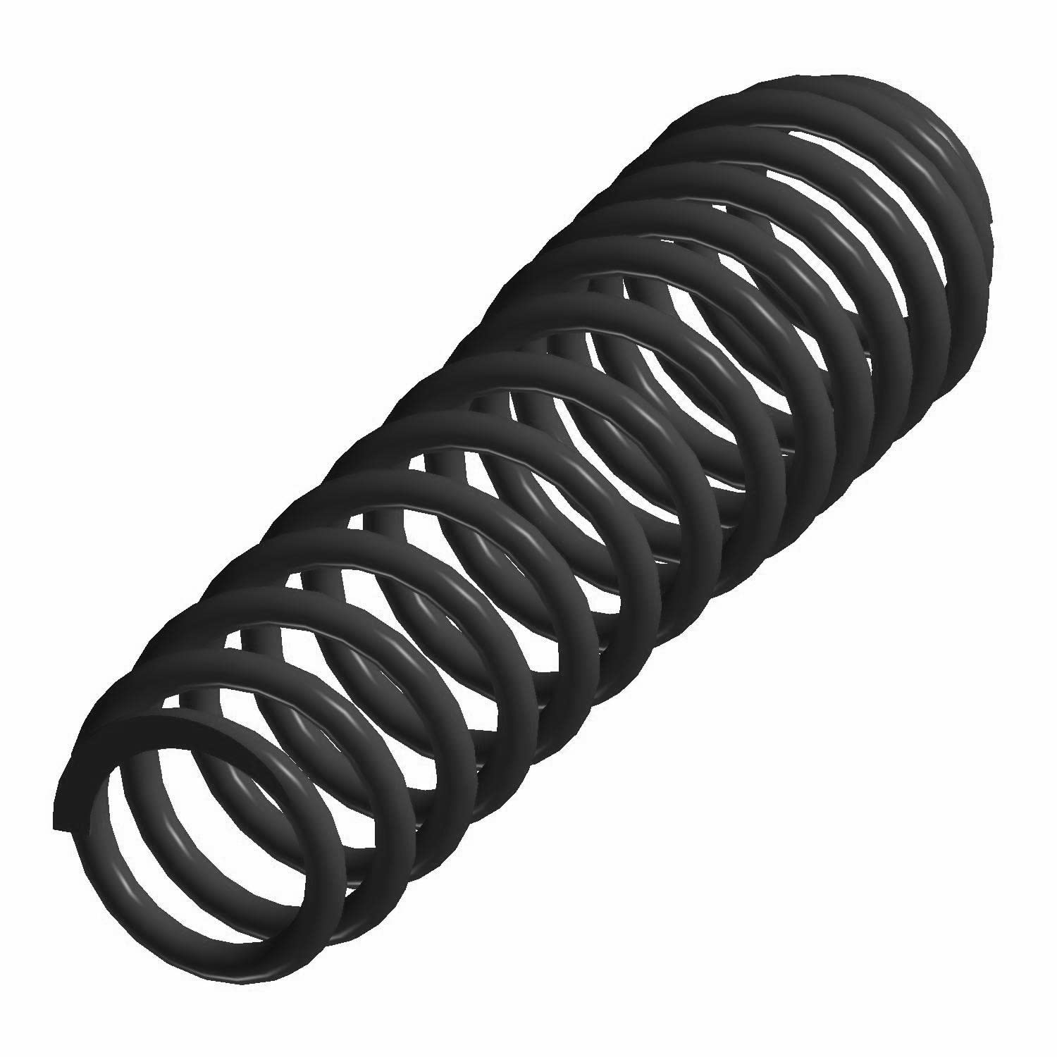 Polaris Ranger Spring, Front, Matte Black, Genuine OEM Part 7043665-458, Qty 1
