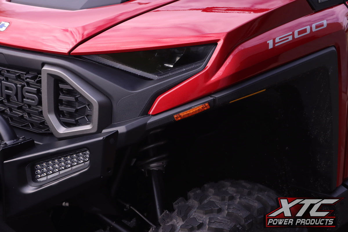 Auto Turn Signal Kit W/ Billet Lever And Front Drl Lights Pol