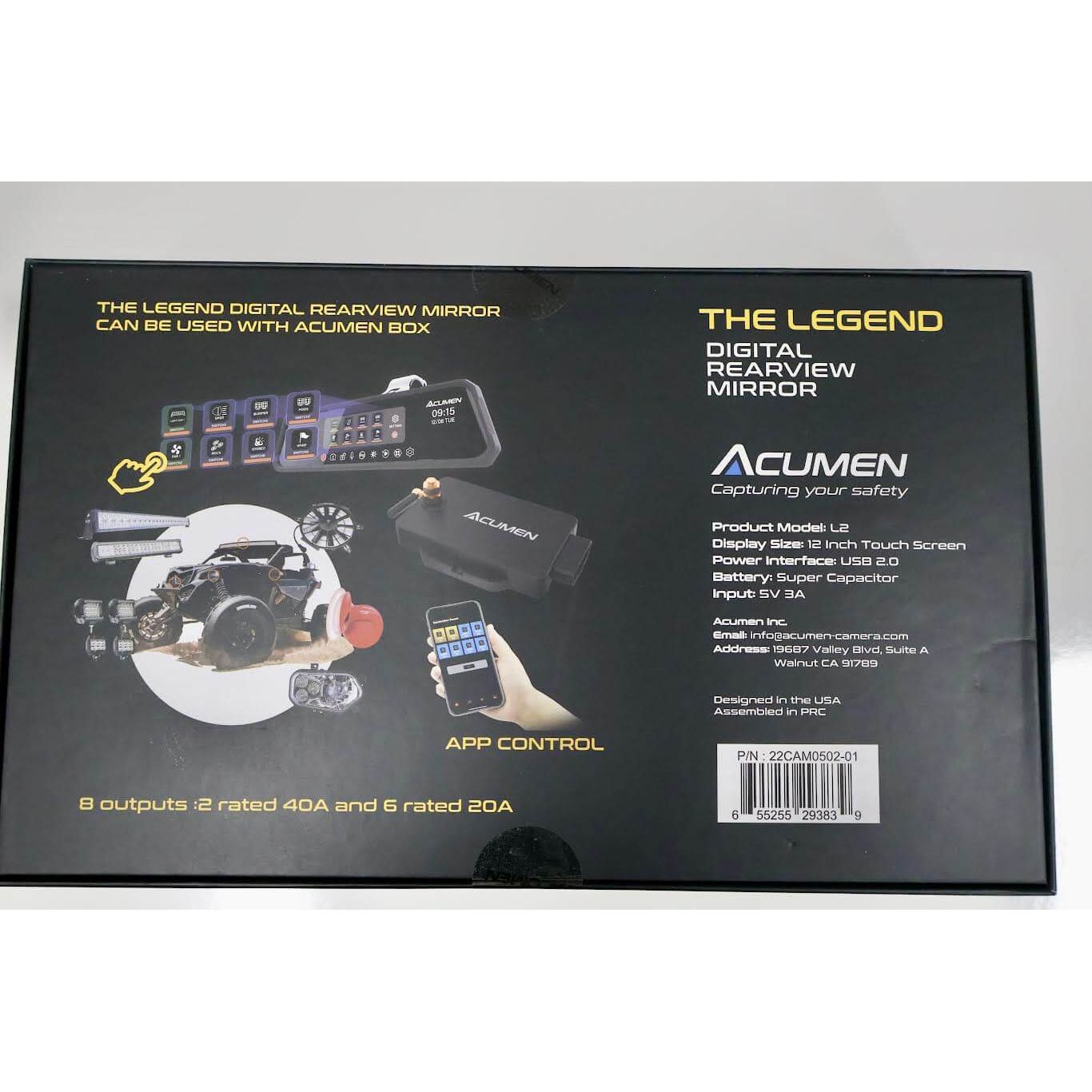 Acument Front/ Rearview mirror switch control system