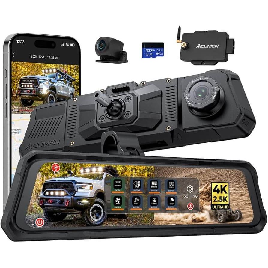 Acument Front/ Rearview mirror switch control system