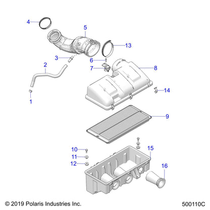 Polaris Slingshot ASM., AIRBOX [INCL. 8,9,11,12,14-16], Genuine OEM Part 1241136, Qty 1