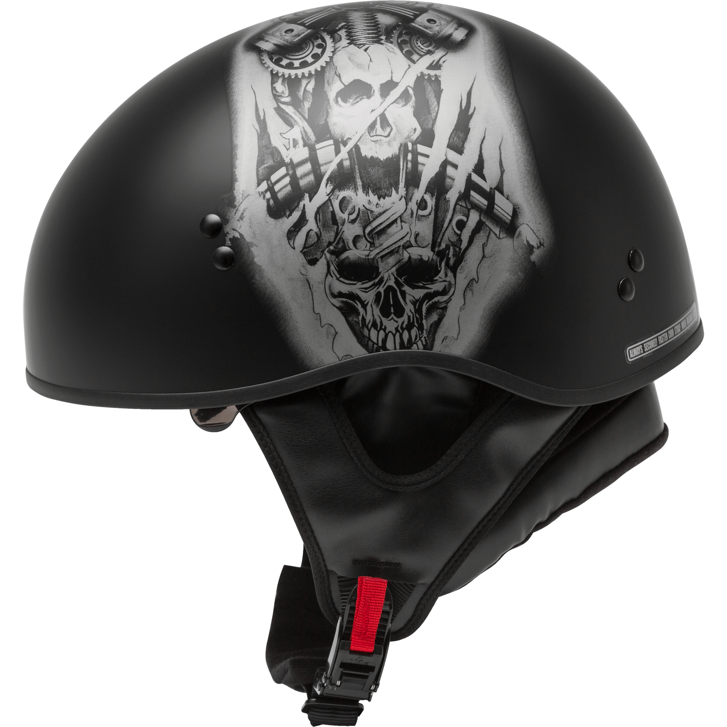 Hh 65 Half Helmet Tormentor Naked Matte Black/Silver Xl