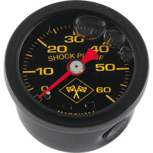 Bikers Choice 0-60 PSI Oil Pressure Gauge Black Face Black Bezel Liquid Filled Universal Custom