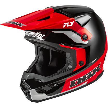 Kinetic Dbk Helmet Black/Red/Grey Lg