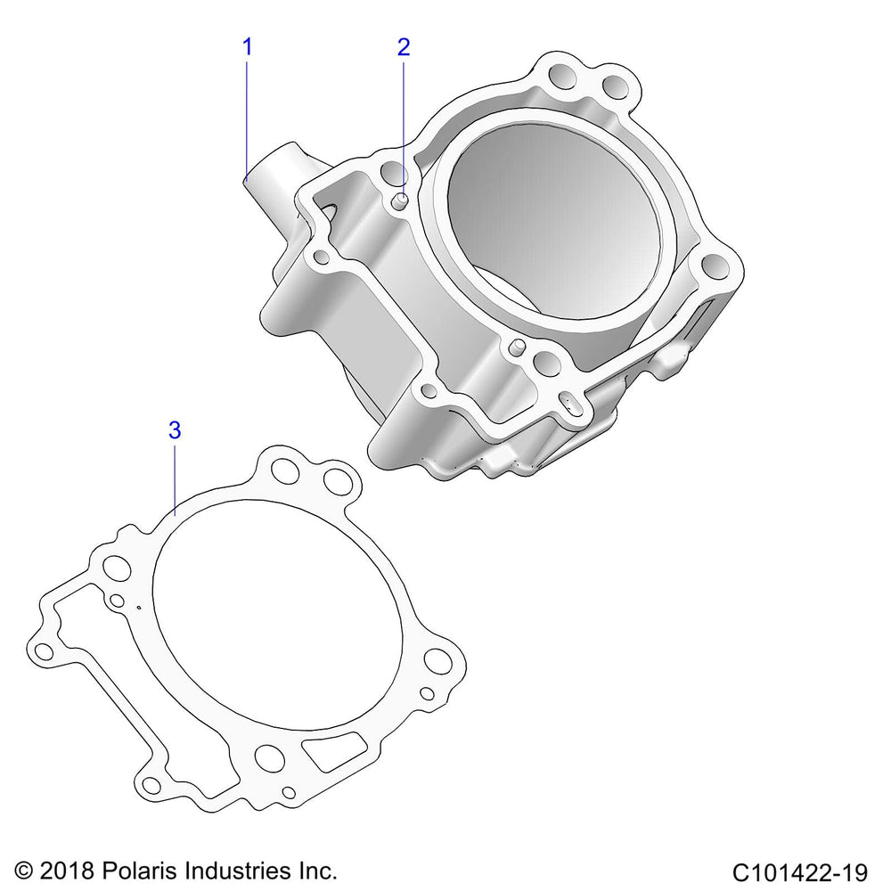 
                      
                        Polaris Ranger Cylinder Assembly, 93 mm, Genuine OEM Part 3022701, Qty 1
                      
                    