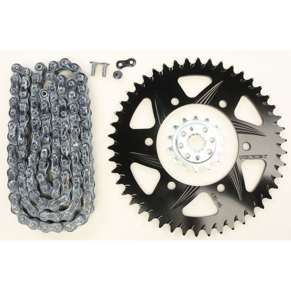 Sprocket/Chain Kit Stl/Alu 14/46t Blk Sx3 520 106l Blk