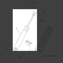 Polaris Ranger Shock, Rear, Genuine OEM Part 7044669, Qty 1