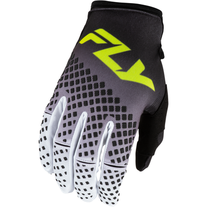 Youth Kinetic Fade Gloves Black/White/Hi Vis Ys