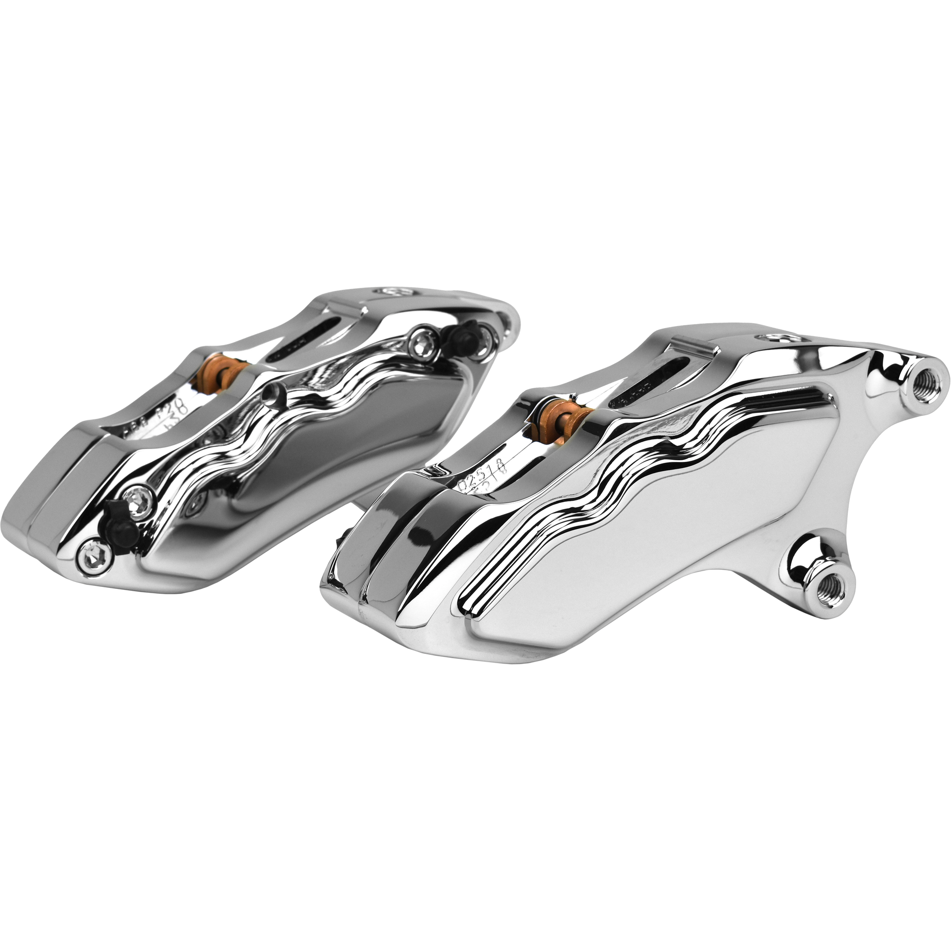 6 Pist Front Dual Caliper Kit Chrome W/ 11.8" Rotor