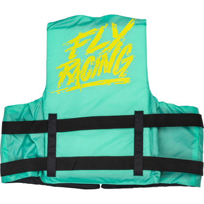 Nylon Flotation Vest Seafoam Green/Yellow Lg/Xl