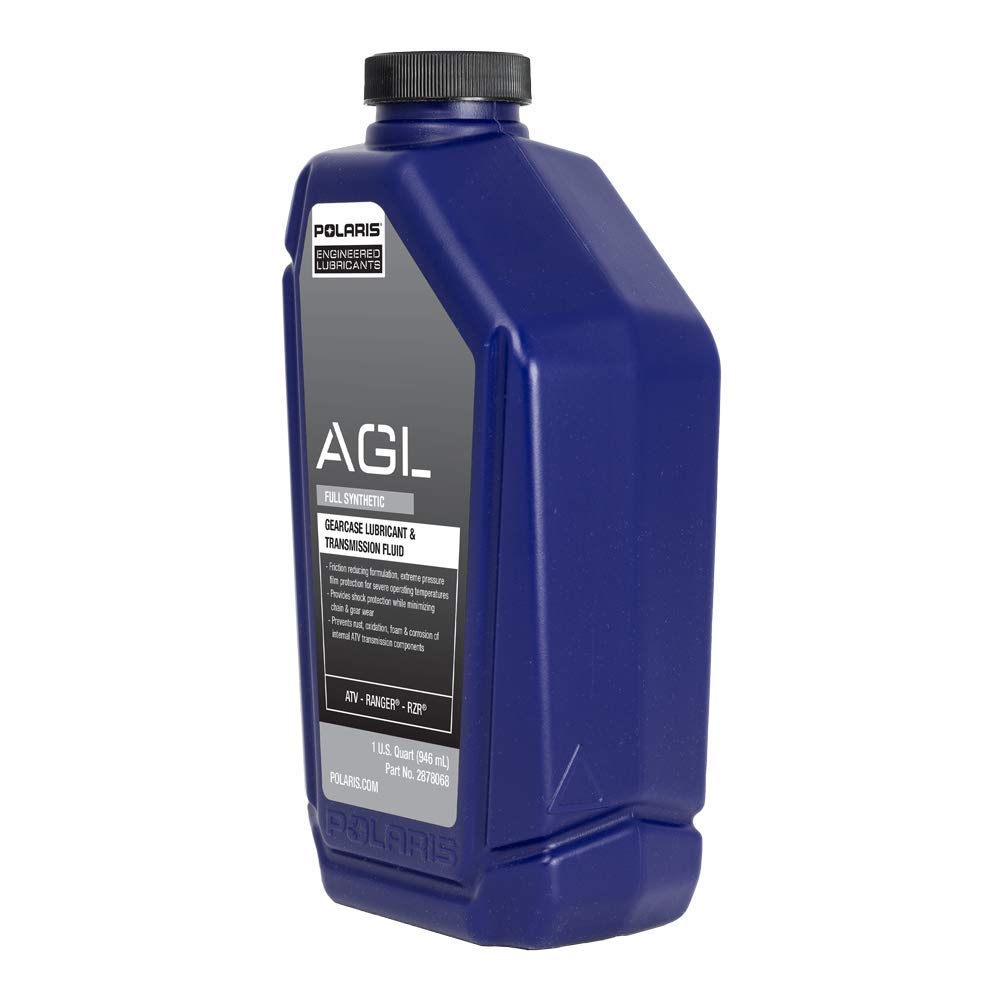 
                      
                        Polaris AGL Transmission Fluid and Gearcase Lubricant Full Synthetic for Off Road Vehicles with 4 Stroke Engine, Motor Oils for ATV UTV SxS Maintenance, 1 Quart, Qty 1-2878068
                      
                    