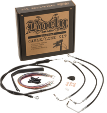 Burly Cntrl Kit 18 19" Ape Black Non Abs