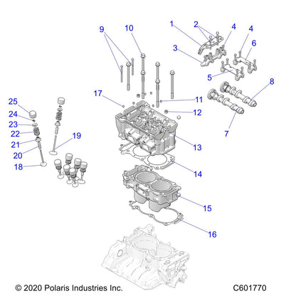 Polaris Slingshot VALVE-EXHAUST,STELLITE, Genuine OEM Part 3023183, Qty 1