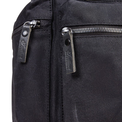 Indian Motorcycle Waxed Canvas Backpack, Black - 2861696