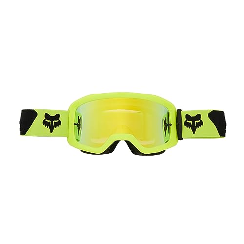 Fox Racing MAIN MOTOCROSS GOGGLE, CORE FLO YELLOW - SPARK MIRRORED LENS