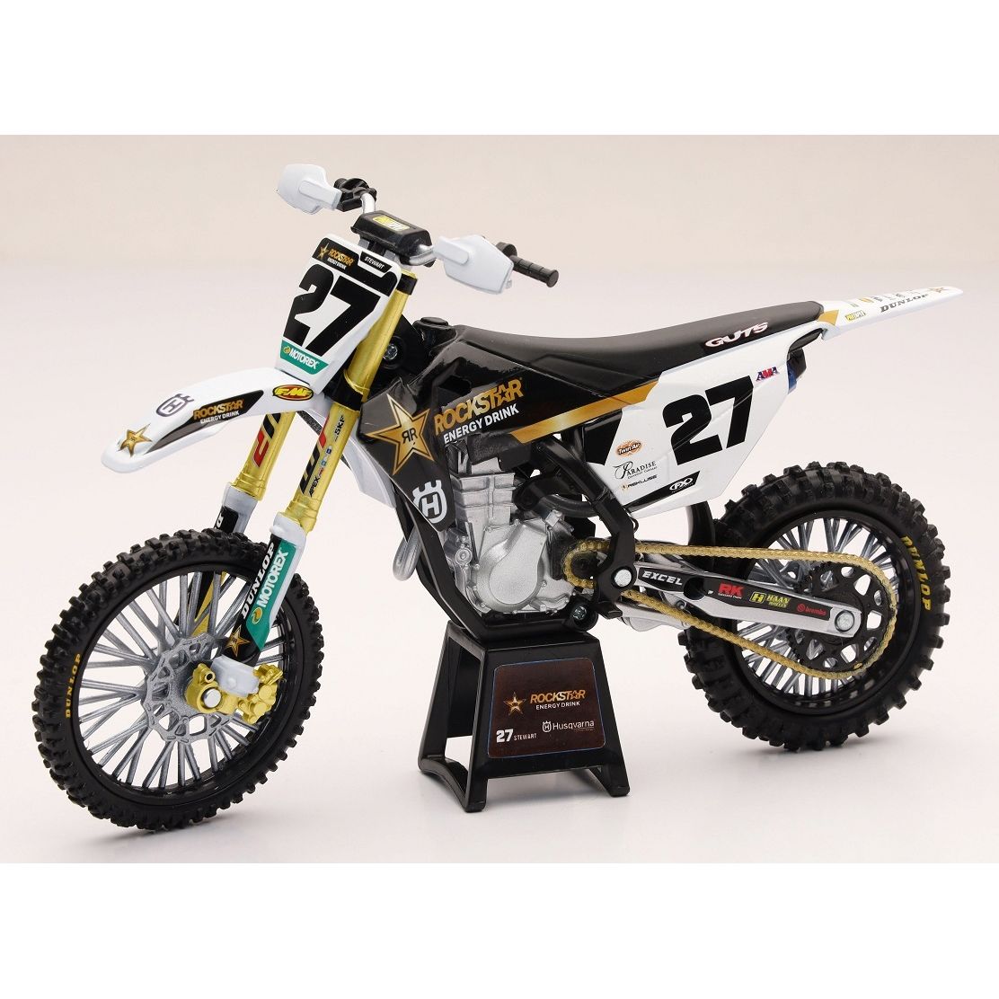 1:12 Scale Rockstar Husqvarna Team Fc450 Malcolm Stewart #27
