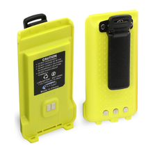 Rugged Radios GMR2 Replacement Lithium Battery w/12v Charge Port and Belt Clip Safety Yellow