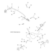 Polaris ATV Brake Line, Genuine OEM Part 1910980, Qty 1