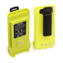 Rugged Radios GMR2 Replacement Lithium Battery w/12v Charge Port and Belt Clip Safety Yellow