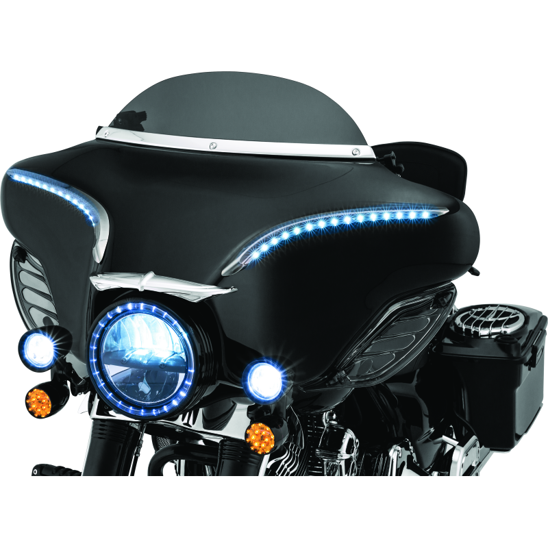 Kuryakyn Smooth Windshield Trim 96-13 Touring Chrome
