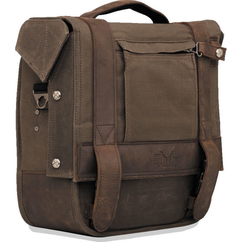Burly Brand Voyager Saddlebag Each - Dark Oak