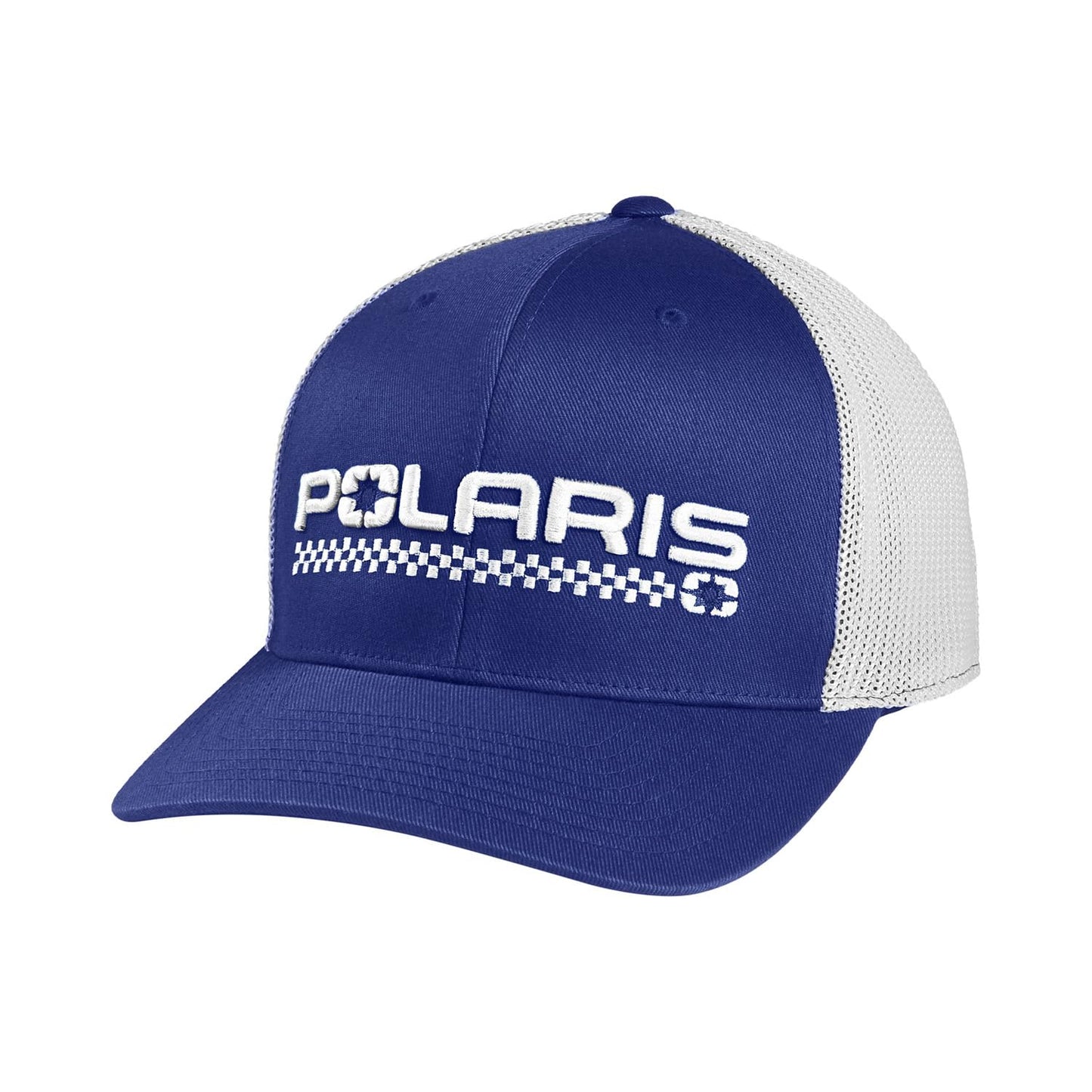 Polaris Off Road Checkered Hat Blue/White