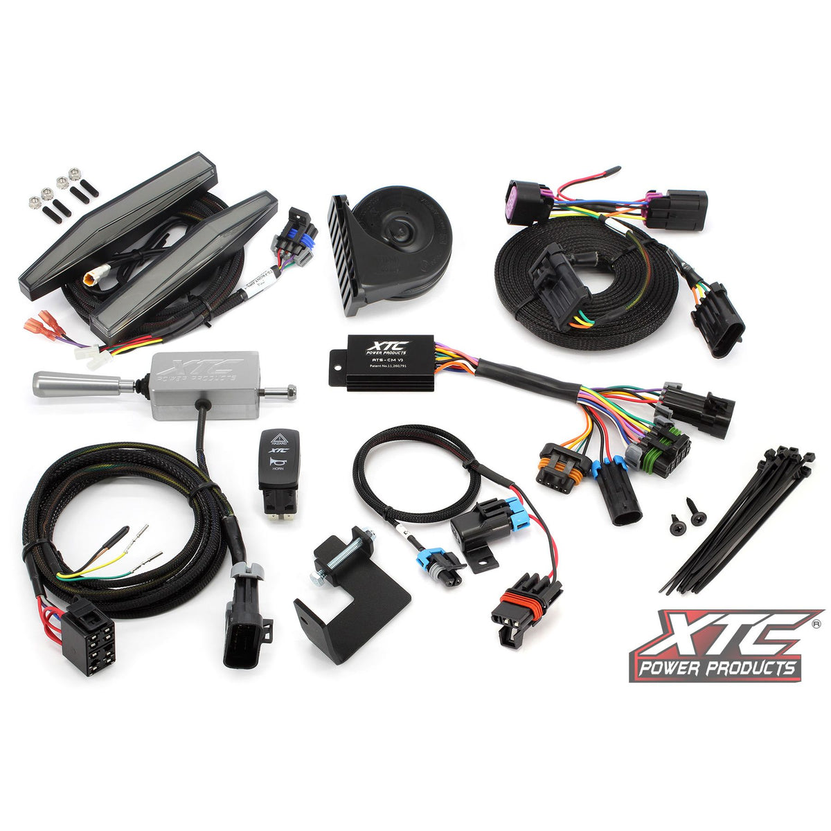 Auto Turn Signal Kit W/ Billet Lever And Front Drl Lights Pol