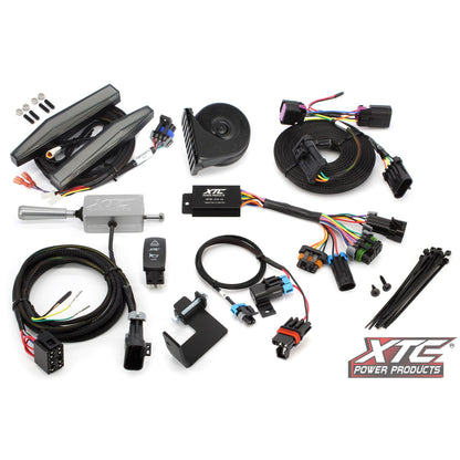 Auto Turn Signal Kit W/ Billet Lever And Front Drl Lights Pol