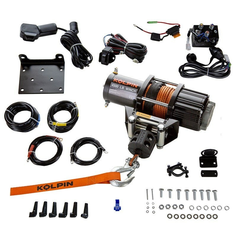 Quick Mount Winch 4500 Synthetic Hon