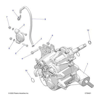 Polaris Ranger External Retaining Ring, 984 x .906 x .078, Genuine OEM Part 7710602, Qty 1