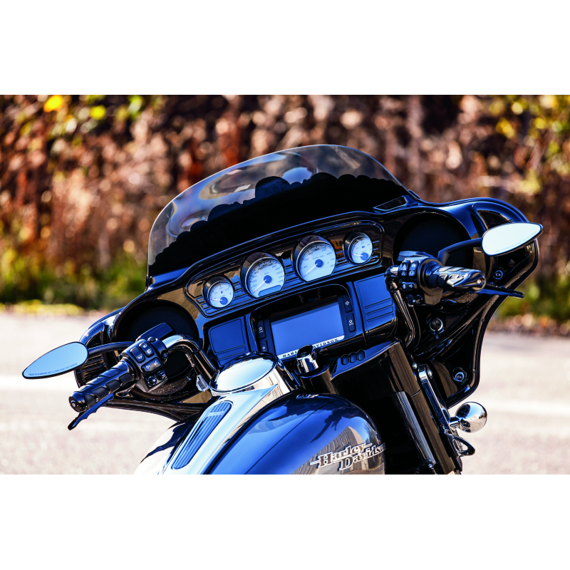 Kuryakyn Tri-Line Inner Fairing Cover Plates Gloss Black