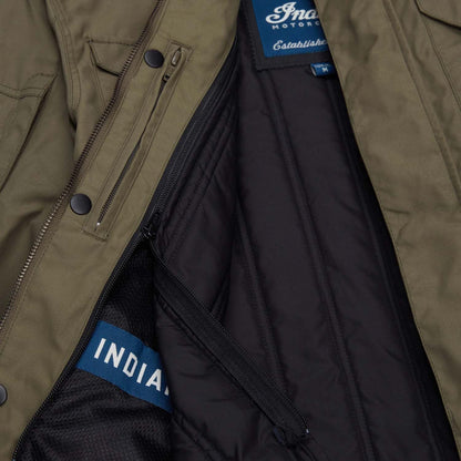 Indian Motorcycle Men's Harrison Wax Jacket, Green