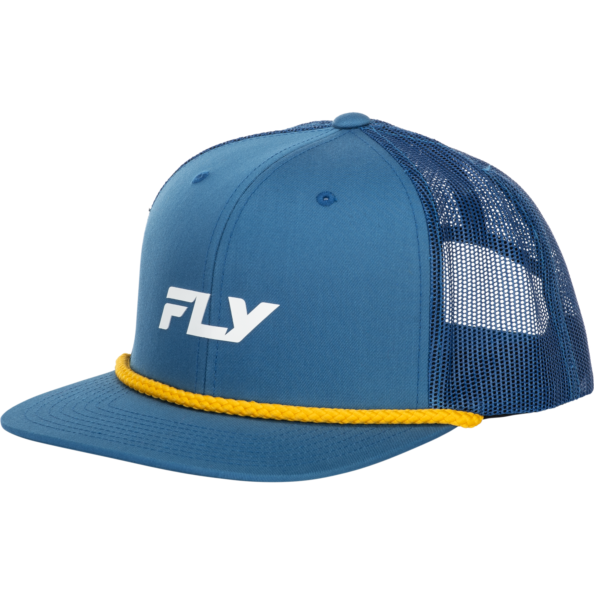 Fly Trucker Hat Blue/Yellow