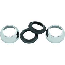 Bikers Choice 88 Up XL FXR FXD 39MM Chrome Fork Boots With Dust Shield