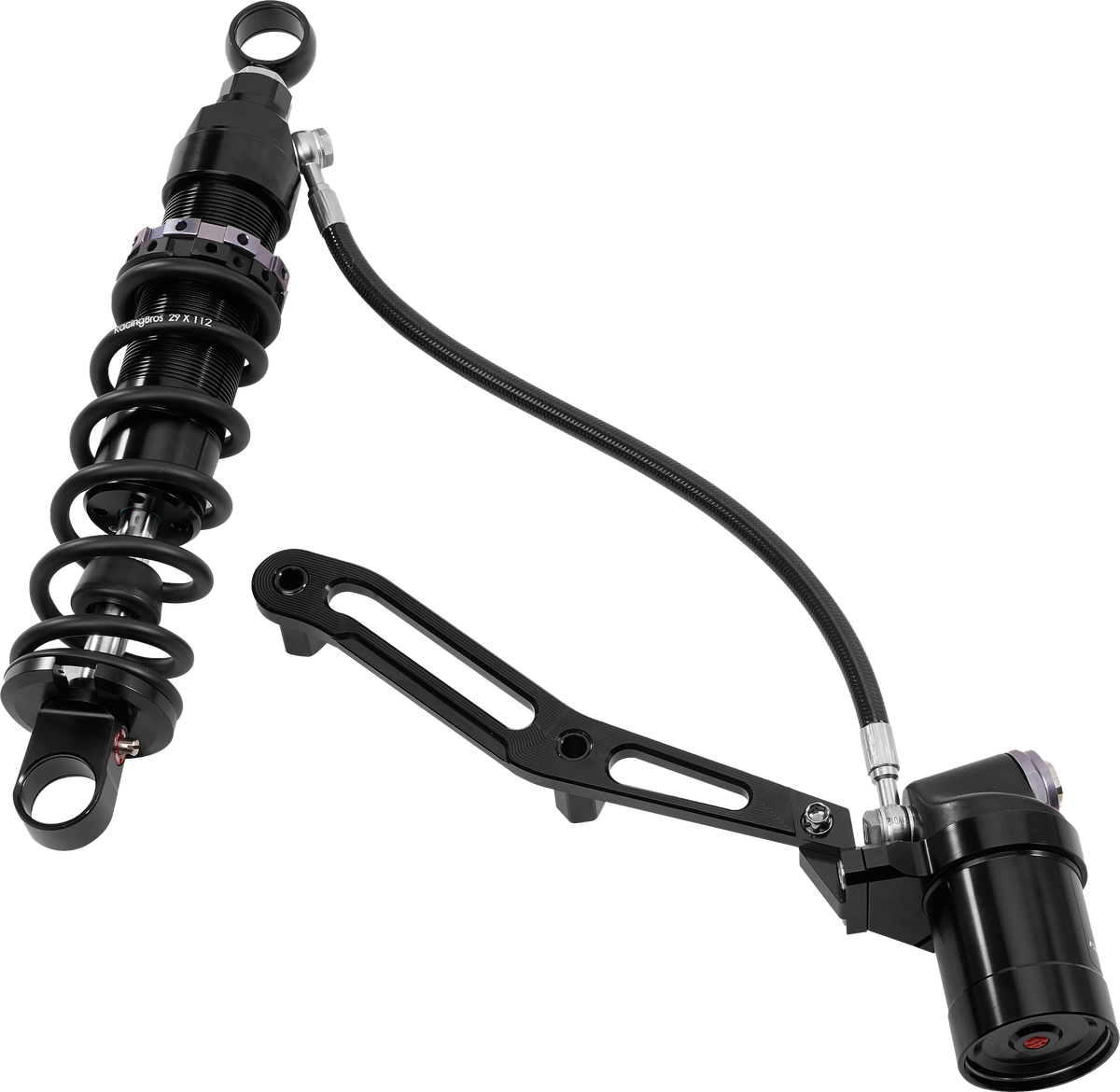 Touring Remote Res Shocks 14" Std Weight Billet Bracket