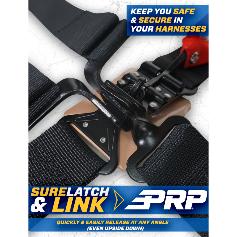 PRP 4.2 Harness with Latch / Link Lap Belt- Gold