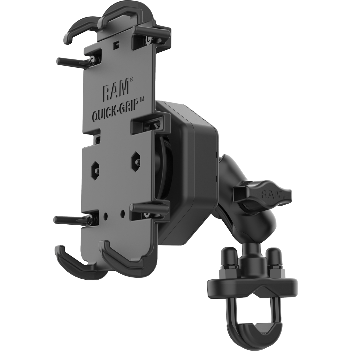 Quick Grip Xl Phone Mount Vibe Safe & U Bolt Base Short