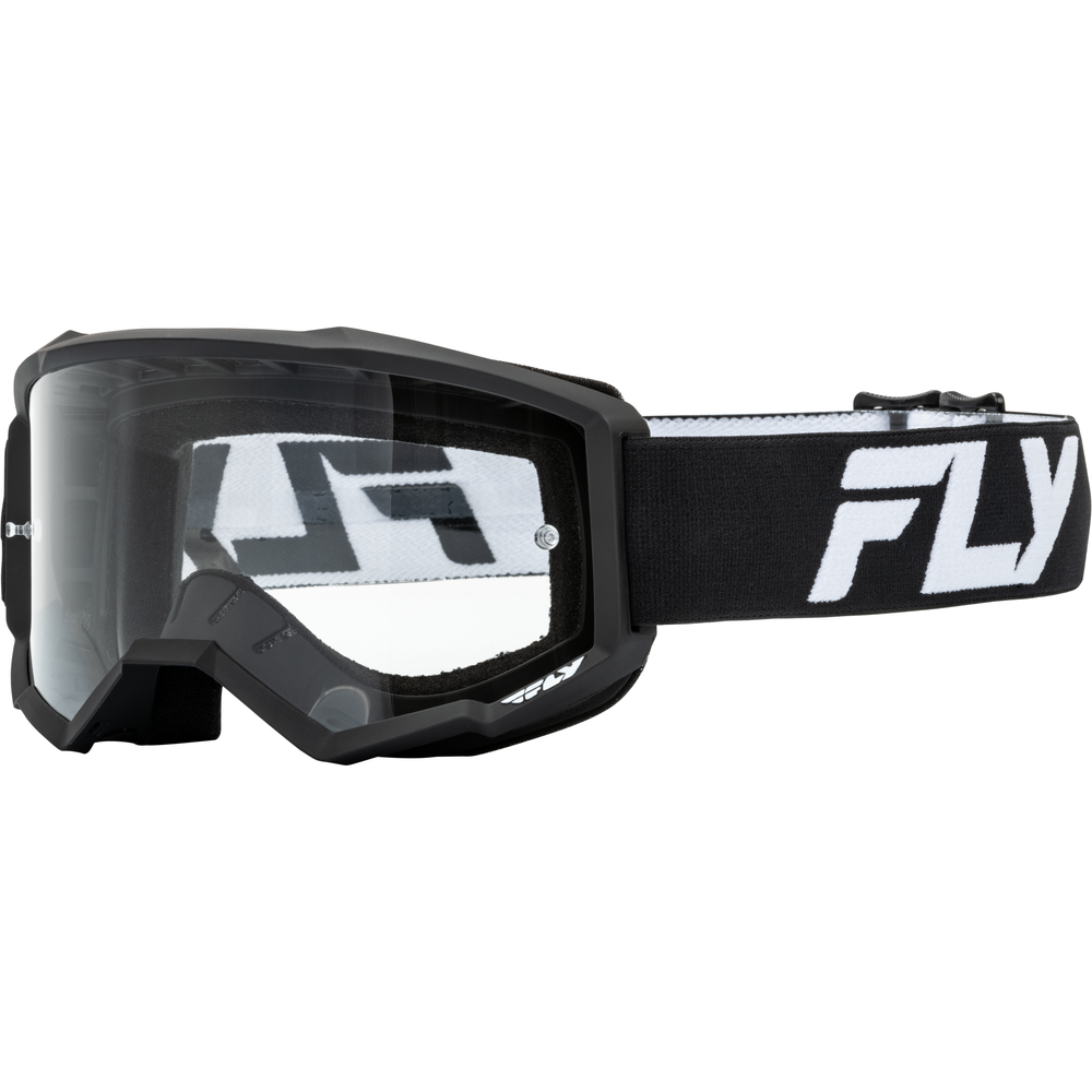 Focus Goggle Black/White W/ Clear Lens