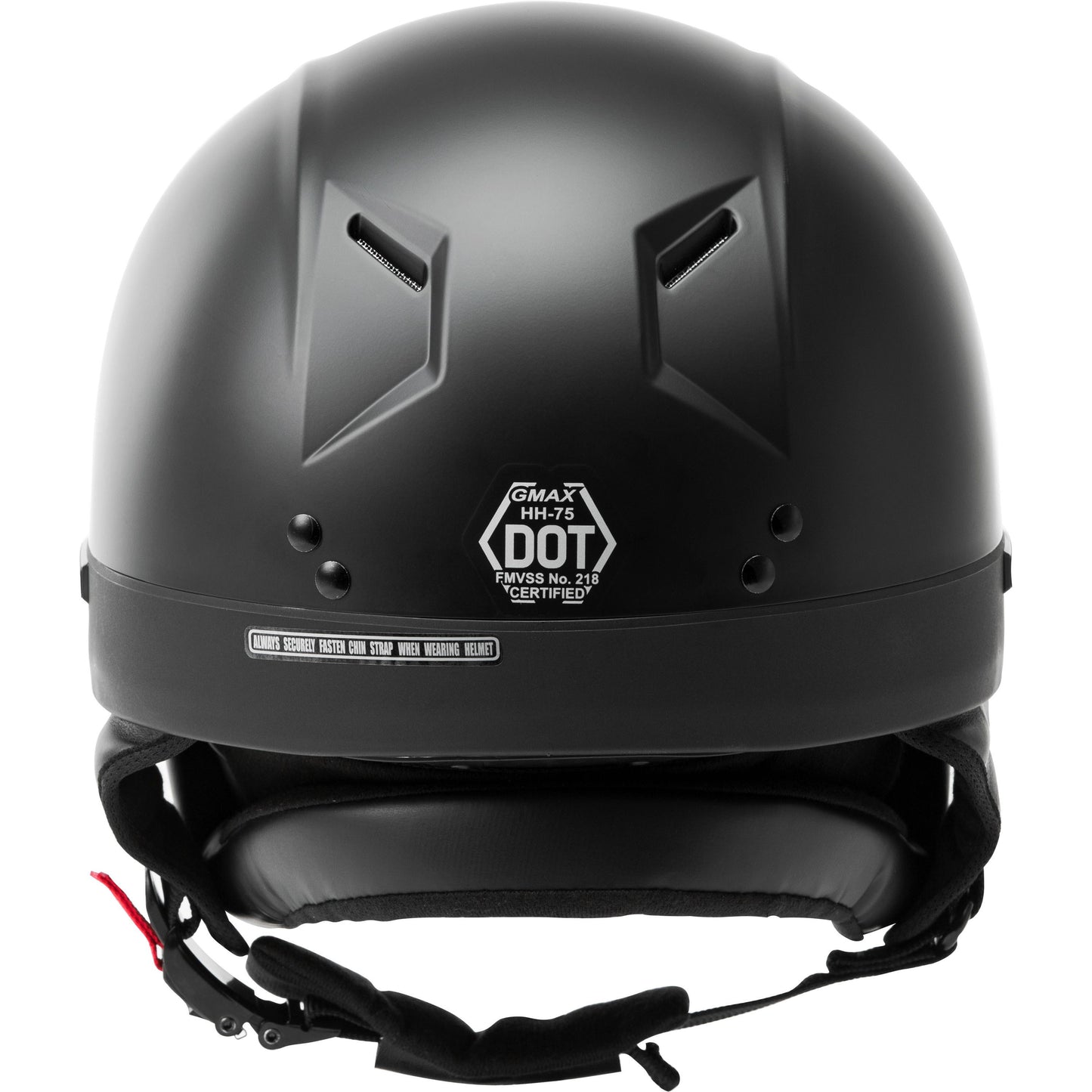 Hh 75 Half Helmet Matte Black Sm