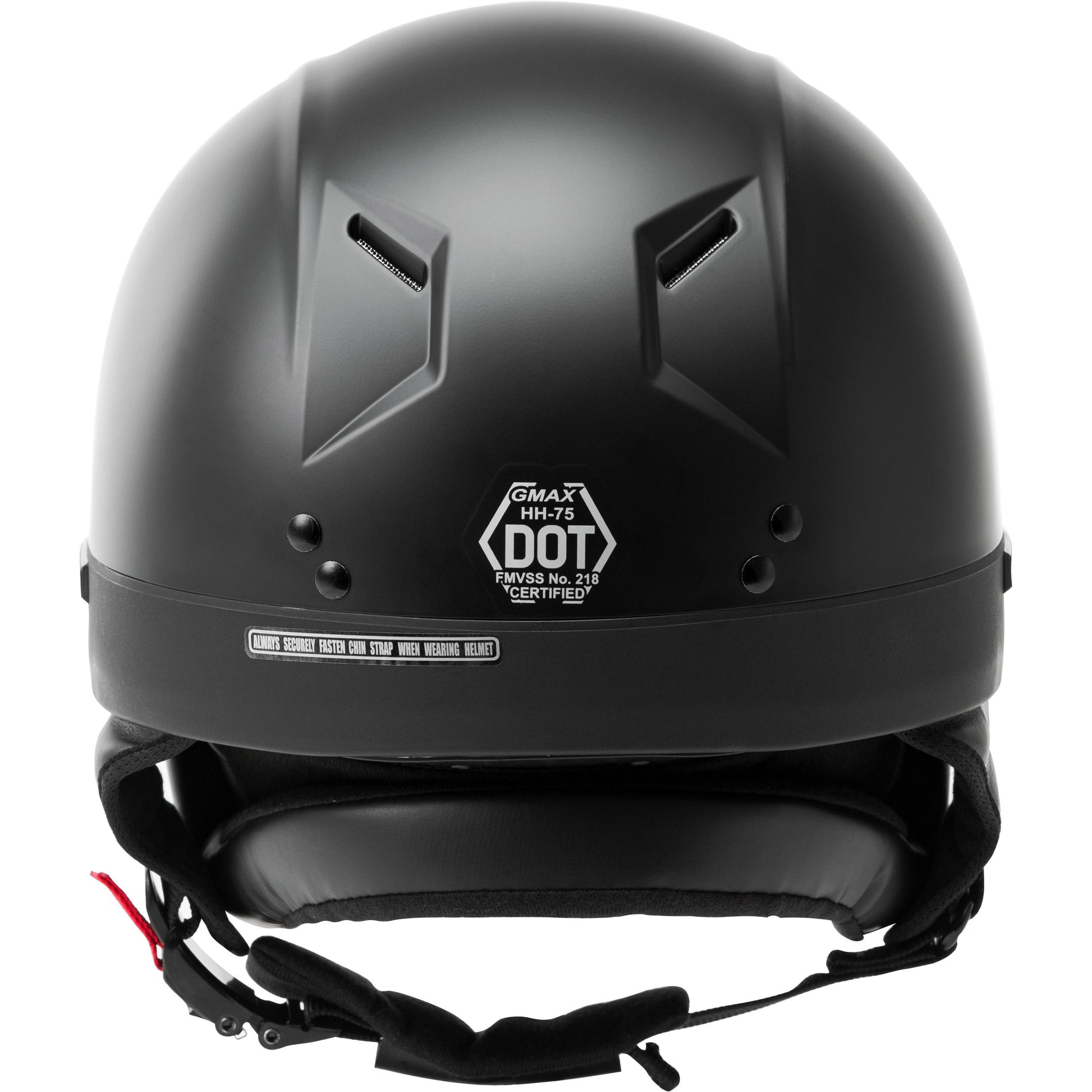 Hh 75 Half Helmet Matte Black Md