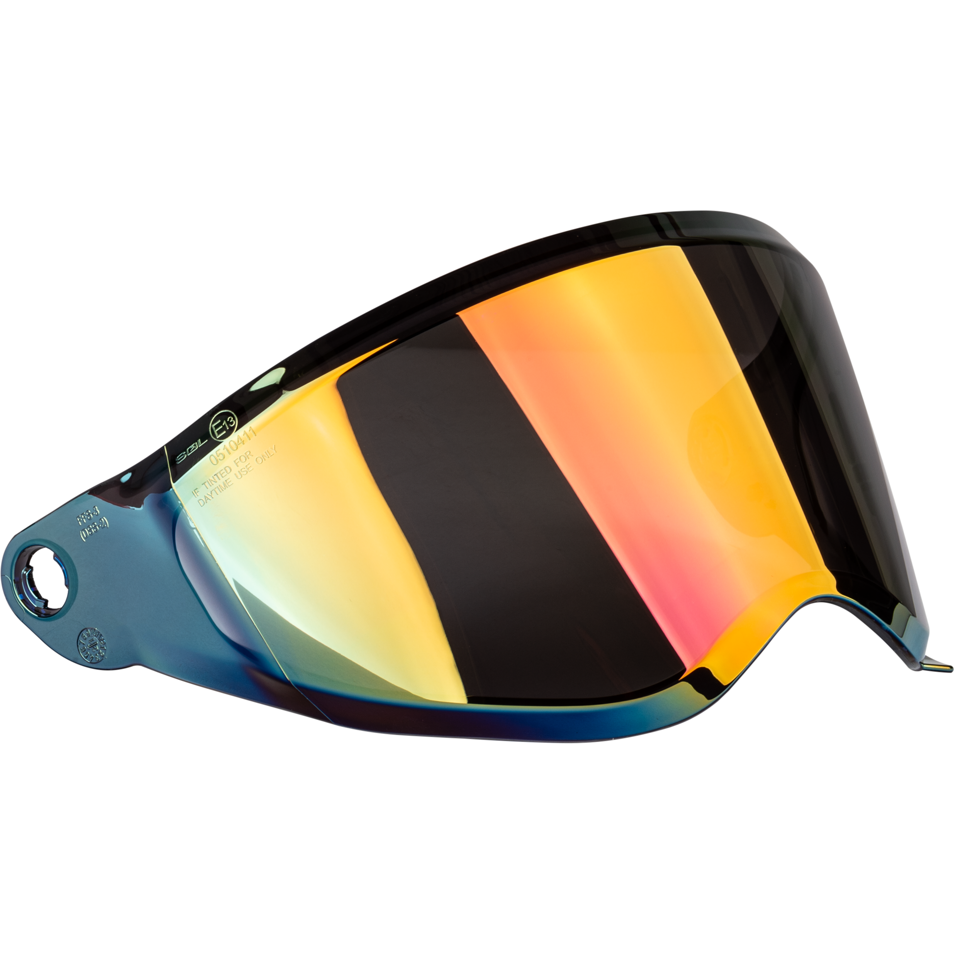 Trekker Helmet Face Shield Red Iridium