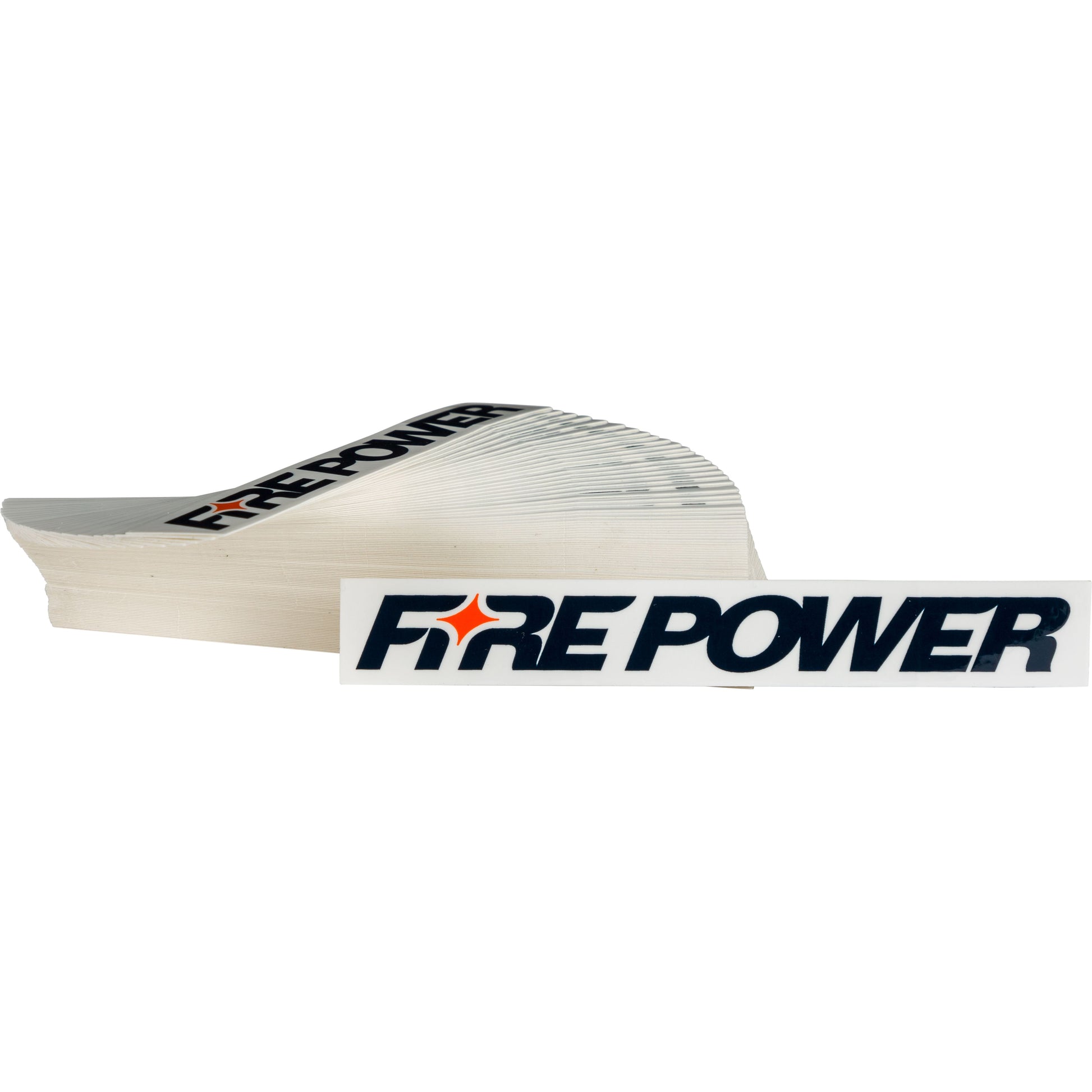 Fire Power Sticker White 100 Pks