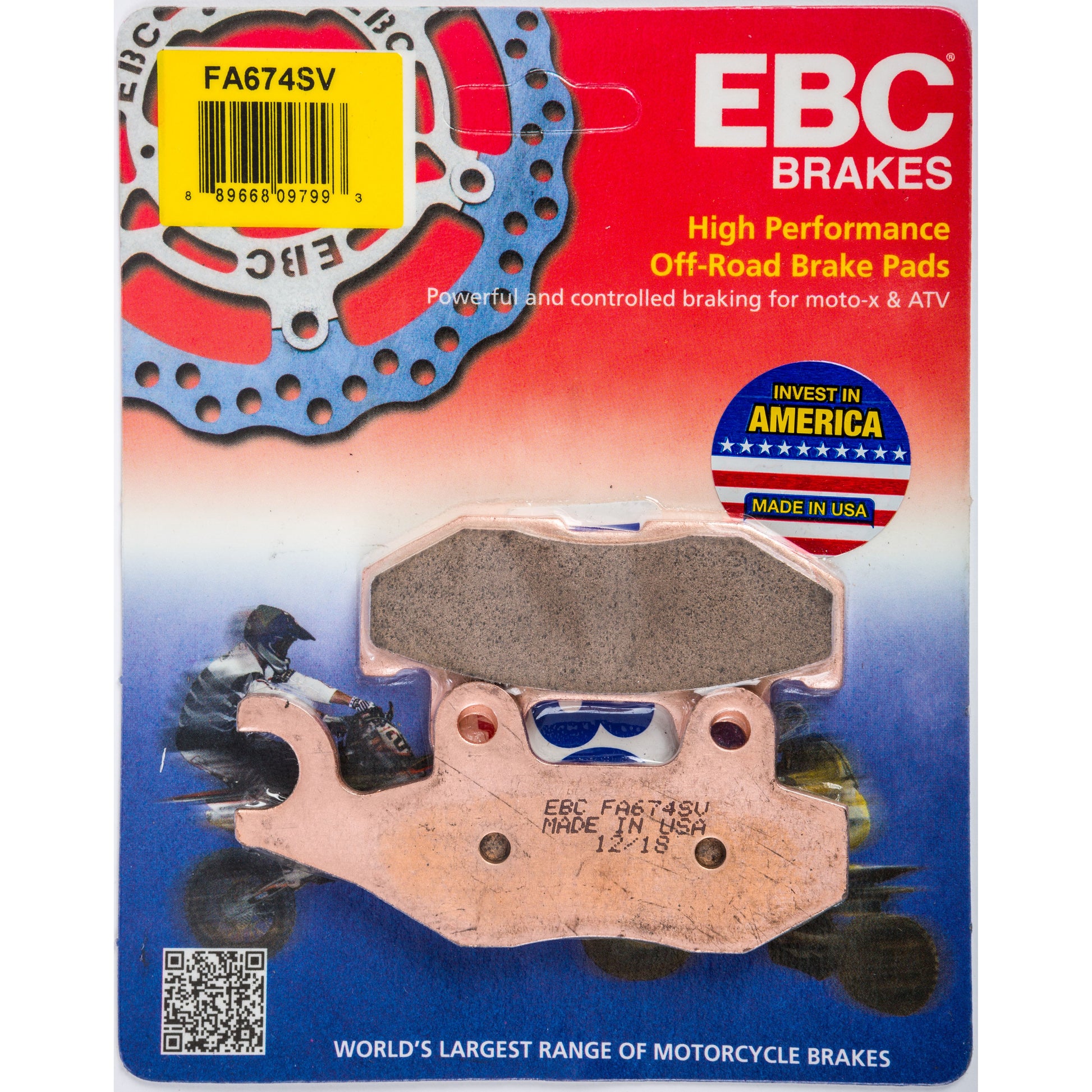 Brake Pads Fa674sv Severe Duty Sv Series
