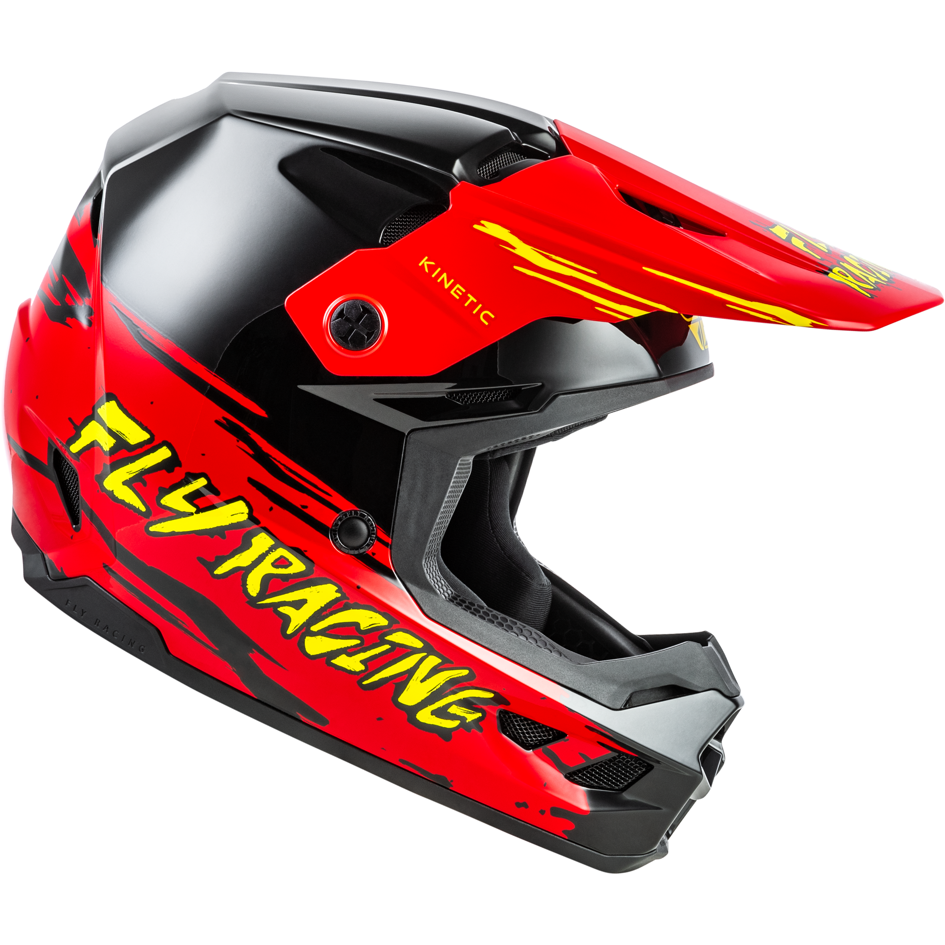 Youth Kinetic Surge Helmet Black/Red/Yellow Ym